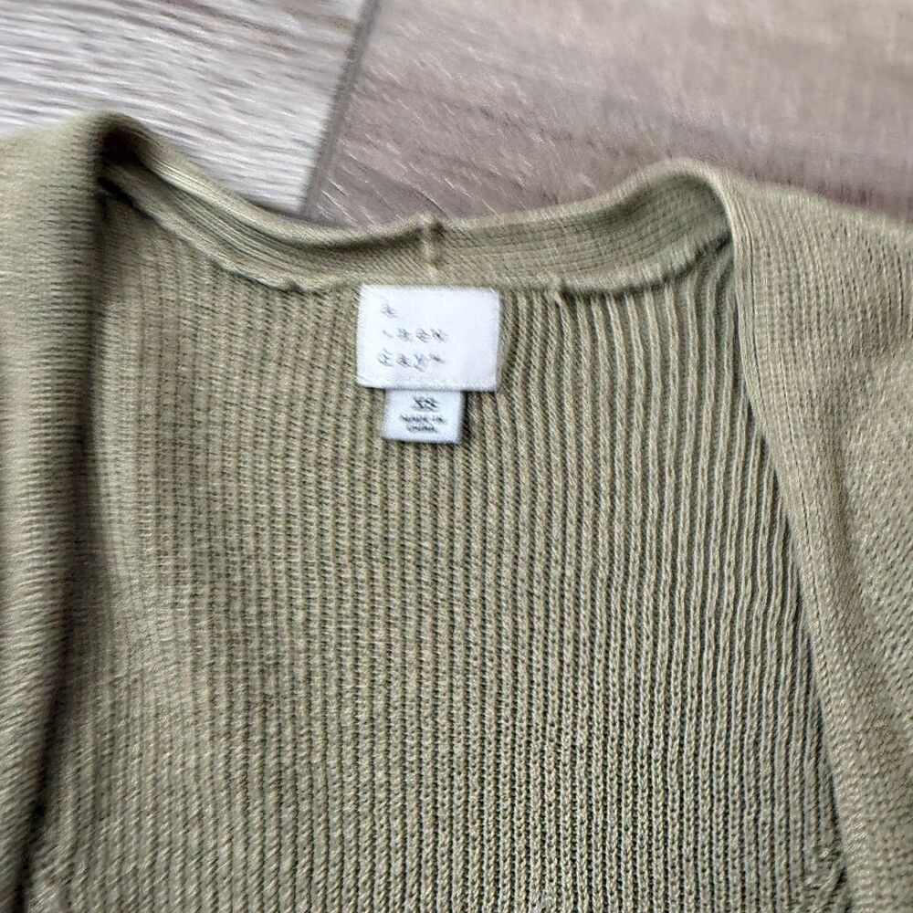 a new day Sage Green Cardigan - Picture 3 of 3